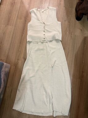 Rylee + Cru Cream Knit Two-Piece Dress Set